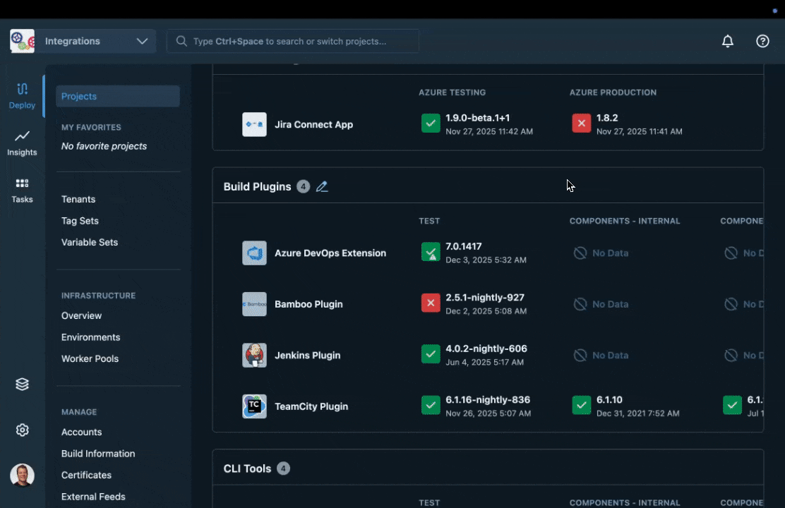 A screenshot of Octopus Deploy’s Recovery Agent showing suggestions on how to fix a deployment failure